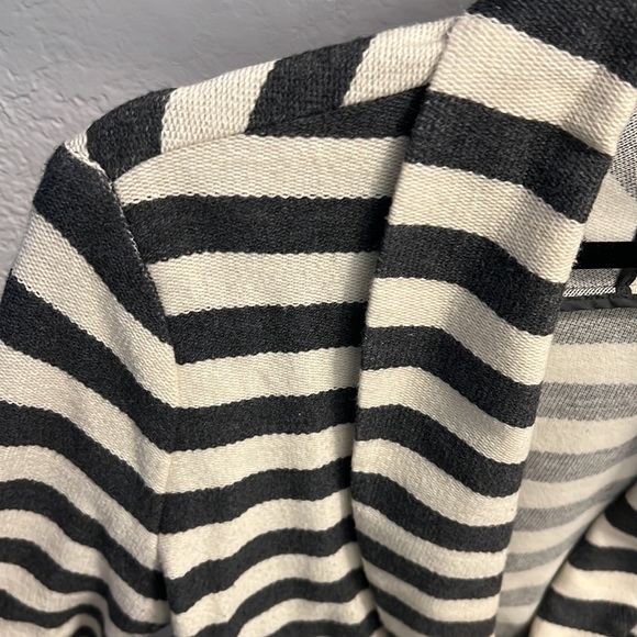 Anne Taylor Loft Stripe Linen Blazer Size Large - Picture 2 of 7